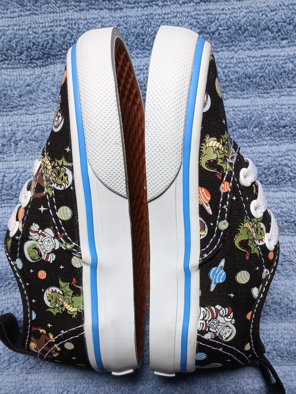 Vans in Black Space Themed Print Toddler Size 6